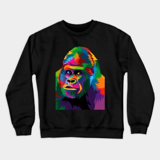 Gorilla Colorful desing Crewneck Sweatshirt